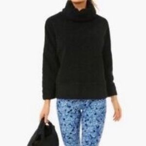Tuckernuck Size S Teddy Fleece Rollins Funnel Neck Pullover Sweater black